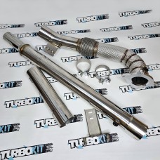 ДаунПайп на VW Golf MK6 R Audi A3 S3 TT Quattro AWD PQ35 с Heat shield ДаунПайп на VW Golf MK6 R Audi A3 S3 TT Quattro AWD PQ35 с Heat shield